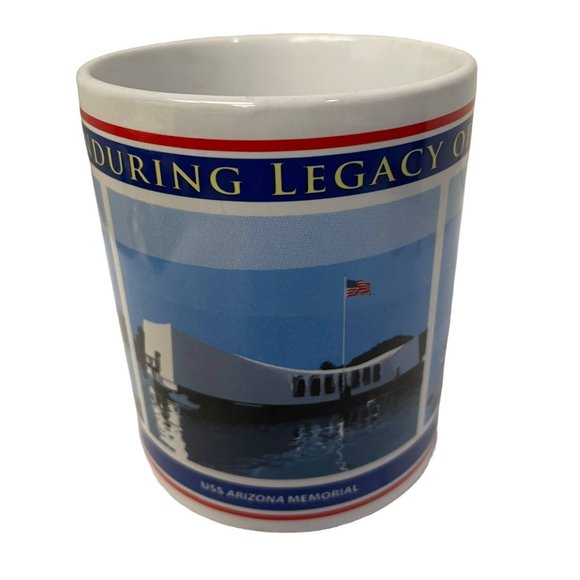 Legacy Of PEARL HARBOR Mugs Cups 12oz Hawaii Historic WWII Memorial 12oz - Picture 3 of 4